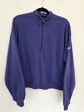 Fabletics Women's Purple Quarter-Zip Sweater
